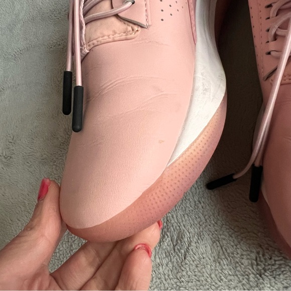 Clove Classic Nursing Clarino Vegan Leather Elastic Cushion Sneaker Shoe Pink Up - Picture 16 of 17